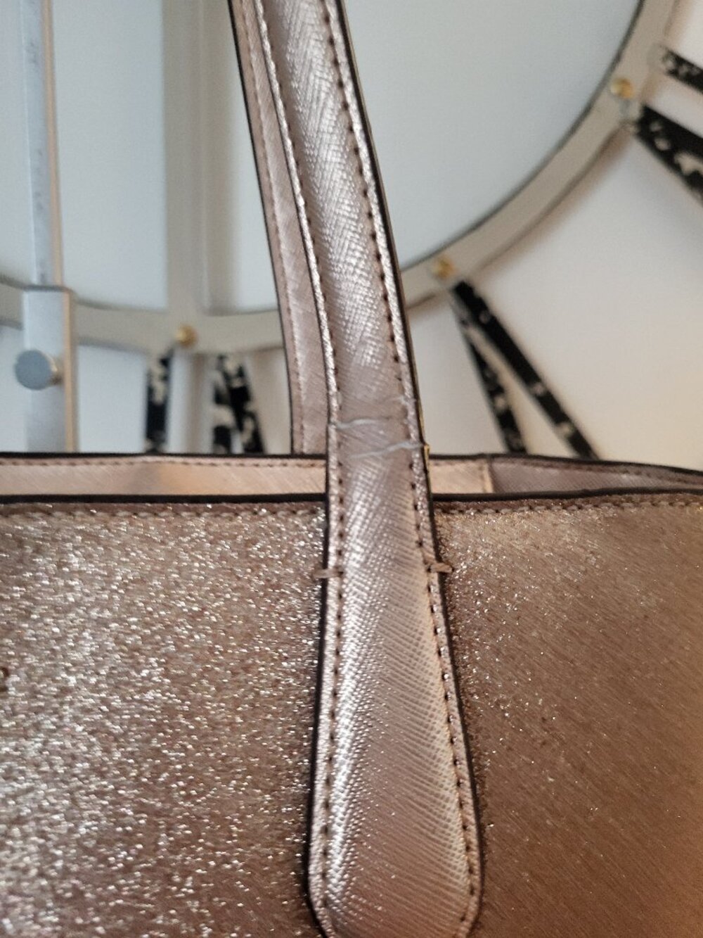 Kate Spade Pink Glitter Tote Bag - Picture 6 of 9